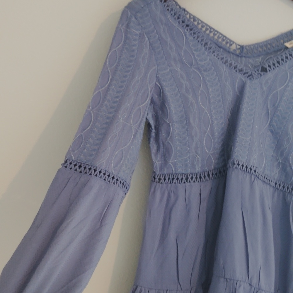 Indigo Thread Co 100% Cotton Periwinkle Dress - Picture 2 of 6